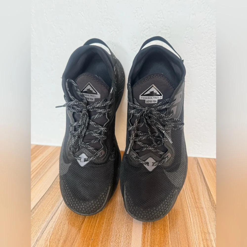 Nike Pegasus Trail 2 Gore-Tex Shoes Mens 11 GTX Black Iron Dark Grey CU2016-001